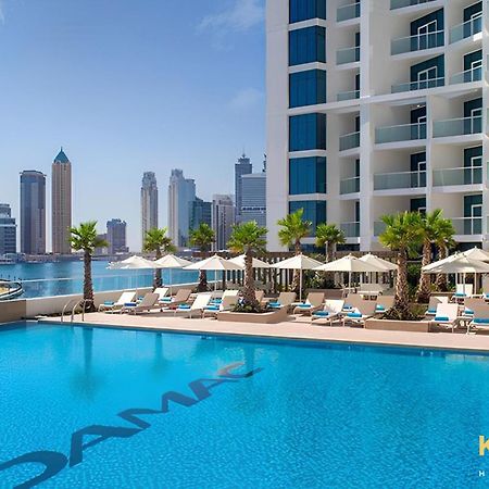 Sleek Studio In Prive With Stunning Canal View Dubaj Zewnętrze zdjęcie